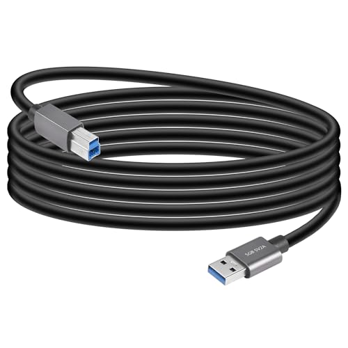 SinLoon USB 3A auf B Kabel 4,9m 5 Gps Druckerkabel USB 3.0 Superspeed USB 3.0 Typ A auf B Stecker Kompatibel mit Druckern, Dockingstation, Scanner, USB Hub und mehr von SinLoon