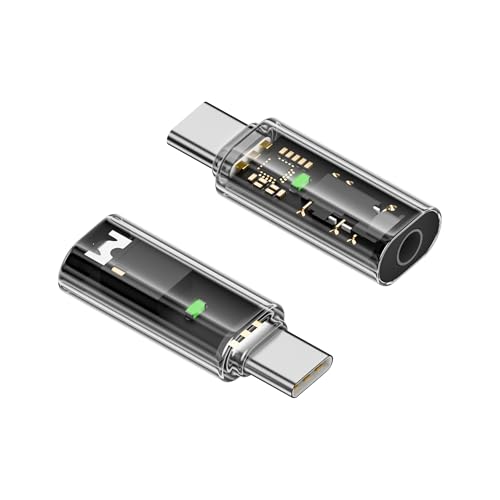 SinLoon USB-C-auf-3,5-mm-Audio-Adapter, USB-Typ-C auf Aux-Kopfhörerbuchse, DAC-USB-C-Kopfhörer-Adapter, geeignet für USB-C-Geräte ohne 3,5-mm-Schnittstelle SinLoon USB-C-auf-3,5-mm-Audio-Adapter, USB-Typ-C auf Aux-Kopfhörerbuchse, DAC-USB-C-Kopfhörer-Adapter, geeignet für USB-C-Geräte ohne 3,5-mm-Schnittstelle von SinLoon