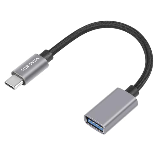 SinLoon USB C auf USB 3.0 Adapter, Typ C Stecker auf USB Buchse OTG Adapterkabel USB C auf USB A Adapter Ladegerät (USB C Straight) von SinLoon