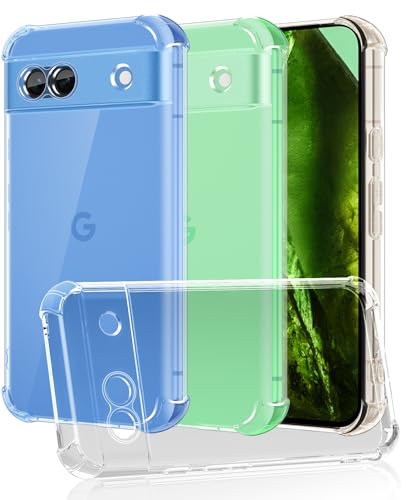 SineOrdo Google Pixel 8A Hülle,Handyhülle Für Google Pixel 8A Schutzhülle Ultra Dünn mit Sturzsichere Ecke Hüllen Silikon TPU Case Klar- Durchsichtig von SineOrdo