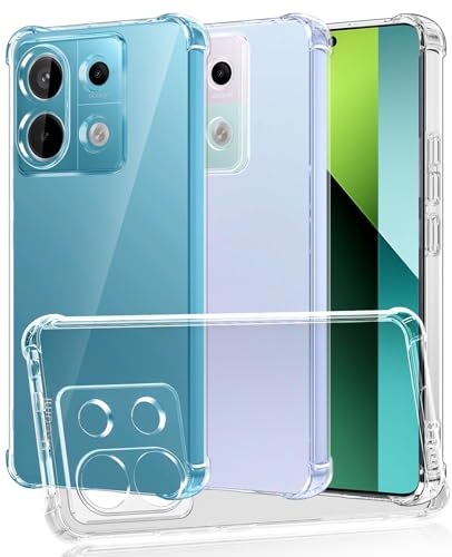 SineOrdo Handyhülle Xiaomi Redmi Note 13 Pro 5G & Poco X6 5G Hülle Klar,Schutzhülle Redmi Note 13 Pro 5G & Poco X6 5G Ultra Klar Dünn mit Sturzsichere Ecke Hüllen Silikon TPU Case - Durchsichtig von SineOrdo