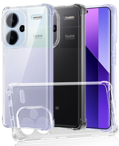 SineOrdo Handyhülle Xiaomi Redmi Note 13 Pro Plus 5G Hülle Klar,Schutzhülle Xiaomi Redmi Note 13 Pro+ 5G Ultra Klar Dünn mit Sturzsichere Ecke Hüllen Silikon TPU Case - Durchsichtig von SineOrdo