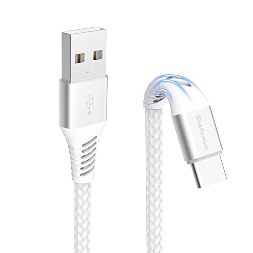 USB C Kabel 2M, Schnellladung Ladegerät für Samsung Galaxy S23 S22 S21 Plus S20 S10 S10+ S9 S8 S10E A30 A40 A50 A70 A20E,A8 A9 2018,A3 A5 2017,Xiaomi Redmi Note 8T 7 8 9 Pro,Mi 11 10 von Sinfenyo