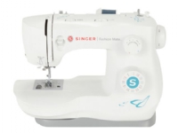 SINGER Fashion Mate, Weiß, Automatische Nähmaschine, Sägen, 4 Step, Variabel, Leiter, Drehregler von Singer