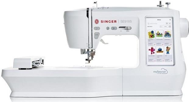 SINGER Nähmaschine Stickmaschine SE 9185 WiFi Elektrischer Strom Weiß (230311101) von Singer