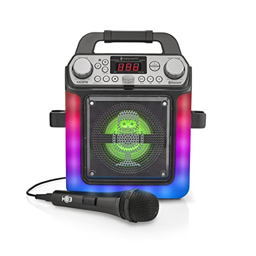 Mini-Karaoke-System mit Bluetooth-Verbindung - Singing Machine SML652 Groove Mini für Europa - LED-Lichteffekte, Mikrofon, USB, Echo- und Balance-Regelung und AUX-Eingang Mini-Karaoke-System mit Bluetooth-Verbindung - Singing Machine SML652 Groove Mini für Europa - LED-Lichteffekte, Mikrofon, USB, Echo- und Balance-Regelung und AUX-Eingang von Singing Machine