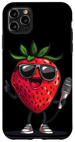 Erdbeere mit Sonnenbrille und Mikrofon für Karaoke Jungen & Mädchen Hülle für iPhone 11 Pro Max Erdbeere mit Sonnenbrille und Mikrofon für Karaoke Jungen & Mädchen Hülle für iPhone 11 Pro Max von Singing Strawberry