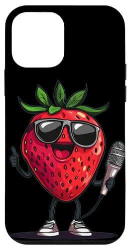 Erdbeere mit Sonnenbrille und Mikrofon für Karaoke Jungen & Mädchen Hülle für iPhone 12 mini Erdbeere mit Sonnenbrille und Mikrofon für Karaoke Jungen & Mädchen Hülle für iPhone 12 mini von Singing Strawberry
