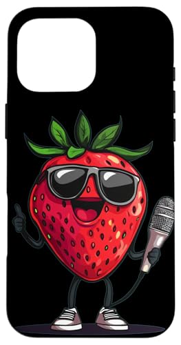Erdbeere mit Sonnenbrille und Mikrofon für Karaoke Jungen & Mädchen Hülle für iPhone 16 Pro Max Erdbeere mit Sonnenbrille und Mikrofon für Karaoke Jungen & Mädchen Hülle für iPhone 16 Pro Max von Singing Strawberry