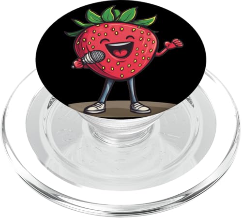 Happy Singing Berry Kostüm für Erdbeer- und Karaoke-Fans PopSockets PopGrip für MagSafe Happy Singing Berry Kostüm für Erdbeer- und Karaoke-Fans PopSockets PopGrip für MagSafe von Singing Strawberry