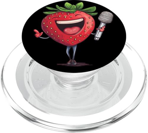 Karaoke-Heißhungerattacken treffen auf Erdbeerstil für Sänger PopSockets PopGrip für MagSafe Karaoke-Heißhungerattacken treffen auf Erdbeerstil für Sänger PopSockets PopGrip für MagSafe von Singing Strawberry