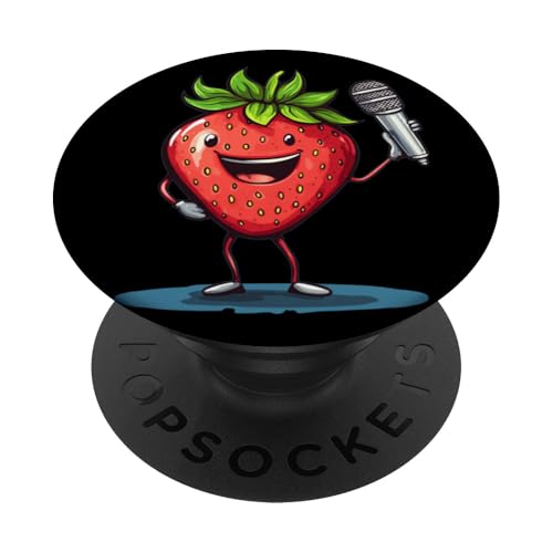 Karaoke Night Just Got Fruity and Fun Kostüm PopSockets Klebender PopGrip Karaoke Night Just Got Fruity and Fun Kostüm PopSockets Klebender PopGrip von Singing Strawberry