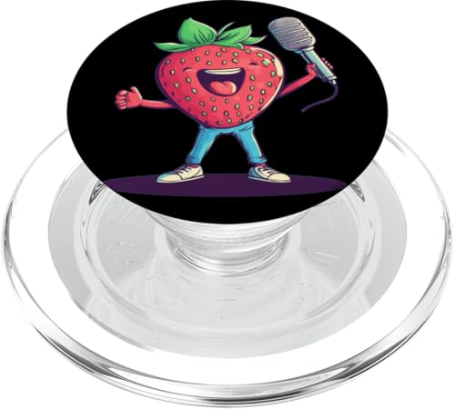 Lustiges Obst mit Karaoke-Sucht Outfit PopSockets PopGrip für MagSafe Lustiges Obst mit Karaoke-Sucht Outfit PopSockets PopGrip für MagSafe von Singing Strawberry