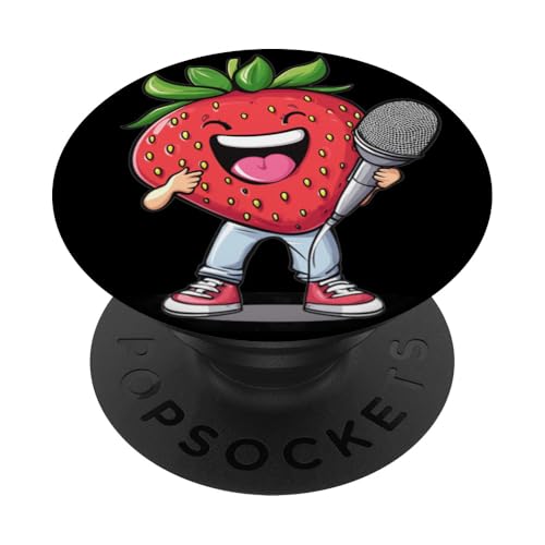 Singing Strawberry Bringing the Laughs Kostüm PopSockets Klebender PopGrip Singing Strawberry Bringing the Laughs Kostüm PopSockets Klebender PopGrip von Singing Strawberry