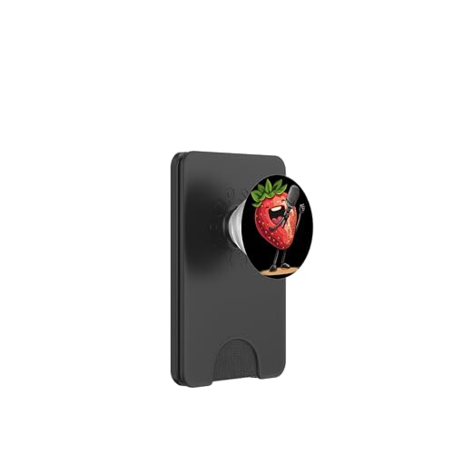 Strawberry glänzt hell im Spotlight-Outfit PopSockets PopWallet für MagSafe Strawberry glänzt hell im Spotlight-Outfit PopSockets PopWallet für MagSafe von Singing Strawberry