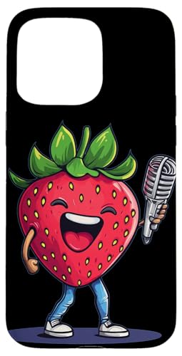 Süße Lieder von einer mikrofonliebenden Beere für Erdbeerfans Hülle für iPhone 15 Pro Max Süße Lieder von einer mikrofonliebenden Beere für Erdbeerfans Hülle für iPhone 15 Pro Max von Singing Strawberry