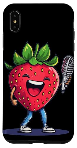 Süße Lieder von einer mikrofonliebenden Beere für Erdbeerfans Hülle für iPhone XS Max Süße Lieder von einer mikrofonliebenden Beere für Erdbeerfans Hülle für iPhone XS Max von Singing Strawberry