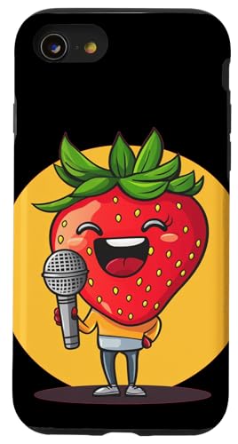 Süße Melodien aus einem saftigen Karaoke-Star-Outfit Hülle für iPhone SE (2020) / 7 / 8 von Singing Strawberry