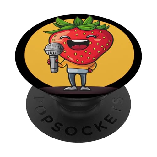 Süße Melodien aus einem saftigen Karaoke-Star-Outfit PopSockets Klebender PopGrip Süße Melodien aus einem saftigen Karaoke-Star-Outfit PopSockets Klebender PopGrip von Singing Strawberry