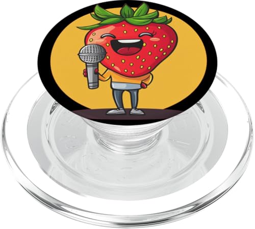 Süße Melodien aus einem saftigen Karaoke-Star-Outfit PopSockets PopGrip für MagSafe Süße Melodien aus einem saftigen Karaoke-Star-Outfit PopSockets PopGrip für MagSafe von Singing Strawberry