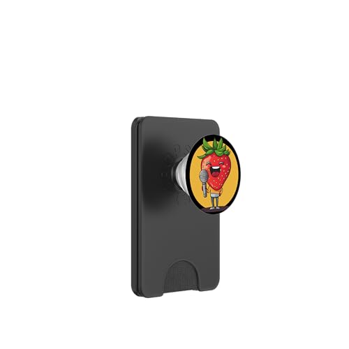 Süße Melodien aus einem saftigen Karaoke-Star-Outfit PopSockets PopWallet für MagSafe Süße Melodien aus einem saftigen Karaoke-Star-Outfit PopSockets PopWallet für MagSafe von Singing Strawberry
