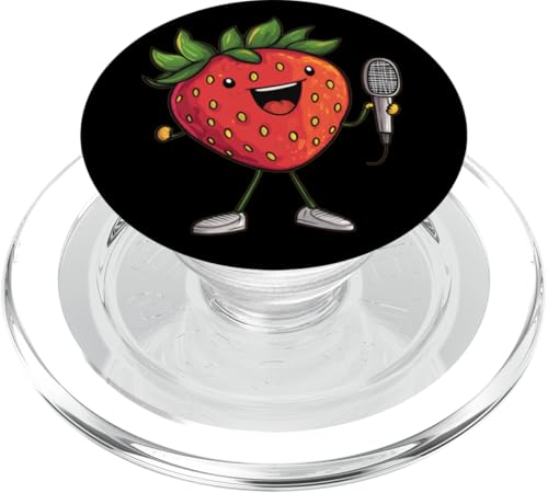 Süßes Erdbeerfrucht im Karaoke-Bar-Kostüm für Beeren-Fans PopSockets PopGrip für MagSafe Süßes Erdbeerfrucht im Karaoke-Bar-Kostüm für Beeren-Fans PopSockets PopGrip für MagSafe von Singing Strawberry