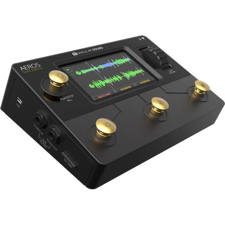 Singular Sound Aeros Gold Edition Multi-Track Looper Pedal Singular Sound Aeros Gold Edition Multi-Track Looper Pedal von Singular Sound