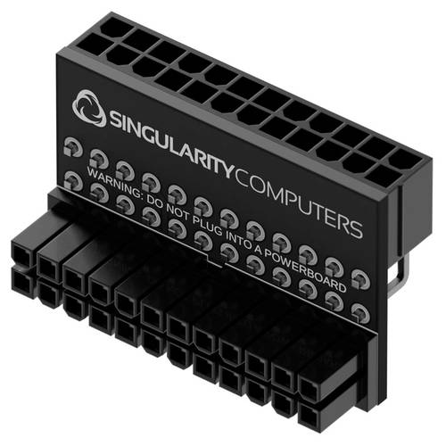 Singularity Computers Strom Adapter [1x ATX-Strom-Stecker 24pol. (20+4) - 1x ATX-Strom-Buchse 24pol. von Singularity Computers