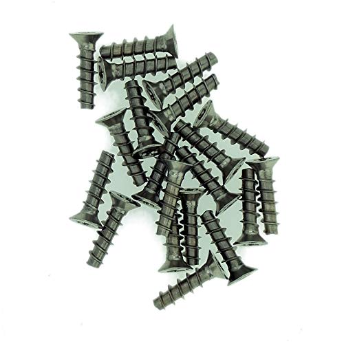 D3.5 (3,5 mm x 8 mm) TX Senkkopfschrauben für Kunststoff (trilobular) – Edelstahl (A2) (20 Stück) von Singularity Supplies