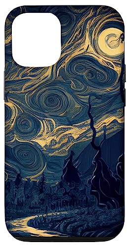Hülle für iPhone 12/12 Pro Dunkle unheimlich aussehende Landschaft Van Gogh Stil Malerei Hülle für iPhone 12/12 Pro Dunkle unheimlich aussehende Landschaft Van Gogh Stil Malerei von Sinister Merch