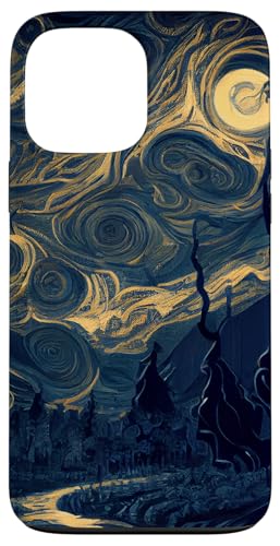 Hülle für iPhone 13 Pro Max Dunkle unheimlich aussehende Landschaft Van Gogh Stil Malerei Hülle für iPhone 13 Pro Max Dunkle unheimlich aussehende Landschaft Van Gogh Stil Malerei von Sinister Merch