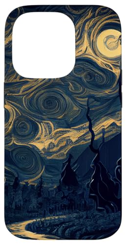 Hülle für iPhone 14 Pro Dunkle unheimlich aussehende Landschaft Van Gogh Stil Malerei Hülle für iPhone 14 Pro Dunkle unheimlich aussehende Landschaft Van Gogh Stil Malerei von Sinister Merch