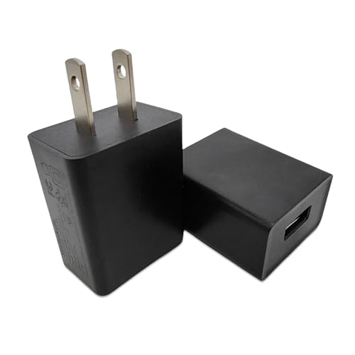 SinitoAula USB-Ladeblock für Steckdose (UL-zertifiziert, schwarz, 2 Stück), 5 W Netzadapterstecker für Handys, Tablets, Kopfhörer, Powerbanks, Smart Wearables, Spielzeug und mehr elektronische Geräte von SinitoAula
