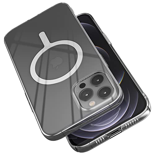 Sinjimoru 1mm Ultra Dünne iPhone 12 Pro Max Hülle für MagSafe, Magnet Handyhülle Durchsichtig Slim Crystal Clear Phone Cover mit Schlankem Design für iPhone 12 Pro Max. M-AiroFit Basic von Sinjimoru