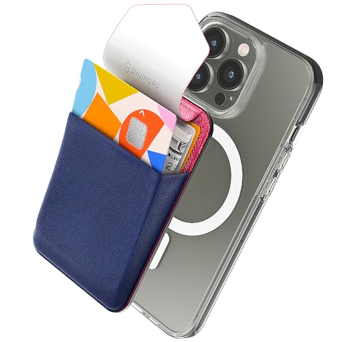 Sinjimoru Rutschfester Magnetischer Handy Kartenhalter kompatibel mit MagSafe Wallet, Kreditkarten Portemonnaie Handy Wallet mit Magnet Card Holder für iPhone 16 15 14 13 12 Reihe. M-Flap Marine Blau Sinjimoru Rutschfester Magnetischer Handy Kartenhalter kompatibel mit MagSafe Wallet, Kreditkarten Portemonnaie Handy Wallet mit Magnet Card Holder für iPhone 16 15 14 13 12 Reihe. M-Flap Marine Blau von Sinjimoru