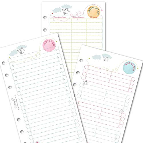SinnWunder® Set Notizen/Zusatzblätter zu Kalendarien Design CosySinn Format Personal von SinnWunder