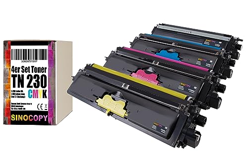 SinoCopy 4X XXL Toner kompatibel für Brother TN-230 HL-3040N HL-3040CN HL-3070CN HL-3070CW MFC-9120CN MFC-9320CW DCP-9010CN von SinoCopy