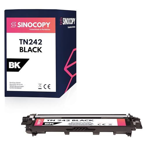 SinoCopy Black XXL Toner für Brother TN-242 TN-246 HL-3142 3152 3172 CW CDW DCP9017CDW - Schwarz je 2.500 Seiten, Color je 2.200 Seiten TN 242 TN-242 TN 246 TN-246 von SinoCopy