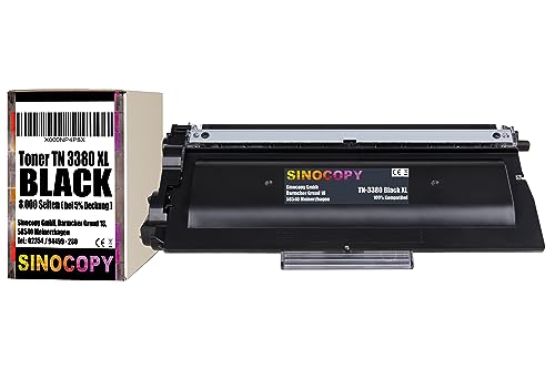 SinoCopy XXL Toner TN-3380 Schwarz für Brother HL-5450 DCP-8100 Series 8110-8155 -8250 HL-5400 5440 D DNT -5470 DW -5480-6100 -6180 MFC-8510-8515 -8520-8710 -8810-8900 -8910-8950 SinoCopy XXL Toner TN-3380 Schwarz für Brother HL-5450 DCP-8100 Series 8110-8155 -8250 HL-5400 5440 D DNT -5470 DW -5480-6100 -6180 MFC-8510-8515 -8520-8710 -8810-8900 -8910-8950 von SinoCopy
