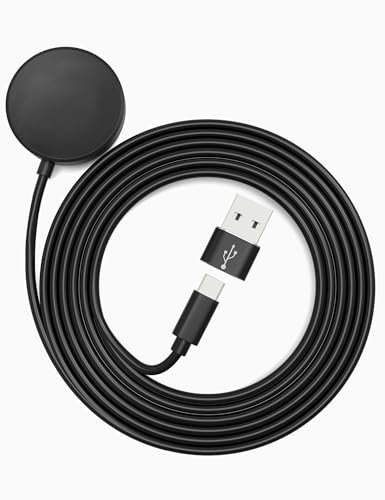 Sinoacc 100cm(3.3ft) Ladegerät Kompatibel mit Samsung Galaxy Watch 7/Ultra/6/6 Classic/5/5 Pro/4/4 Classic/3/Active 2/Active 1/Fe, mit USB auf USB C Adapter, Magnetisches Ladekabel für Samsung Uhr von Sinoacc