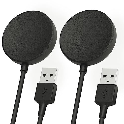 Sinoacc 2 Stück Ladegerät Kompatibel mit Samsung Galaxy Watch 7/Ultra/6/6 Classic/5/5 Pro/4/4 Classic/3/Active 2/Active 1 Galaxy Ladekabel Magnetisches USB Kabel SM-R500 SM-R830 Smartwatch Zubehör von Sinoacc
