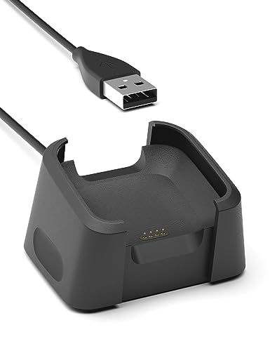 Sinoacc Ladekabel Kompatibel mit Fitbit Versa & Versa Lite Ladegerät Ersatz USB Adapterkabel Ladestation für Versa Smartwatch (Nicht für Versa 2/Versa 3/Sense) von Sinoacc