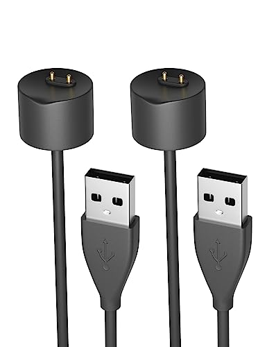 Sinoacc Ladekabel Kompatibel mit Xiaomi Mi Band 5 6 7, Amazfit Band 5 Fitness Tracker USB Magnetisches Ladegerät Kabel (2-Stücke) von Sinoacc