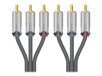 Sinox HD Premium - Videokabel - Komponentenvideo - RCA x 3 (Stecker) auf RCA x 3 (Stecker) - 1,5 m - geschirmt von Sinox beslag