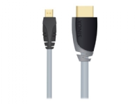 Sinox Hochgeschwindigkeits-Micro-HDMI™-Kabel. 2m. Grå/sort von Sinox beslag