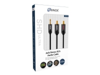 Sinox SHD mini jack til phono kabel. 0,75m. Sort von Sinox beslag