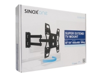 Sinox SOB0158, 2,13 m (84 Zoll), 50 kg, 100 x 100 mm, 400 x 400 mm, 180°, Schwarz von Sinox beslag
