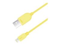 Sinox iMedia Lightning kabel m/original Apple™ chip. 2m. Gul von Sinox beslag