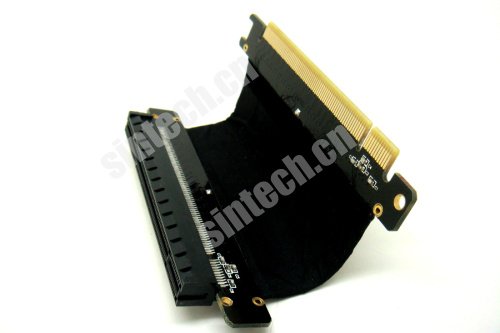 PCI-E Express x16 Riser Extend Karte mit 5 cm High Speed Flex Kabel von Sintech