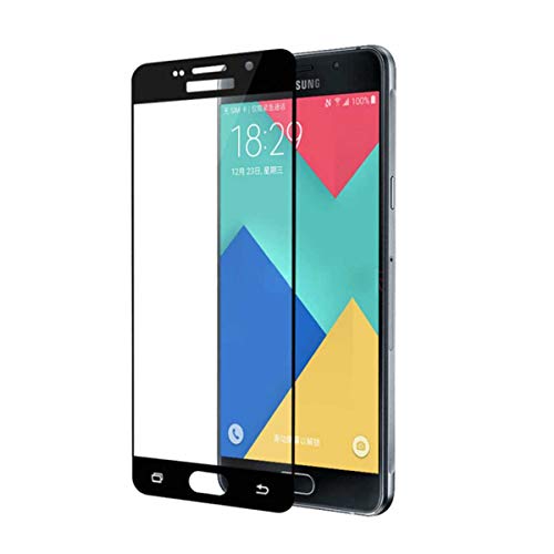 Sintech Panzer Schutzfolie kompatibel für Samsung Galaxy J5 (J500) 2015 / Display-Schutzglas 9H Premium, Farbe:Schwarz von Sintech